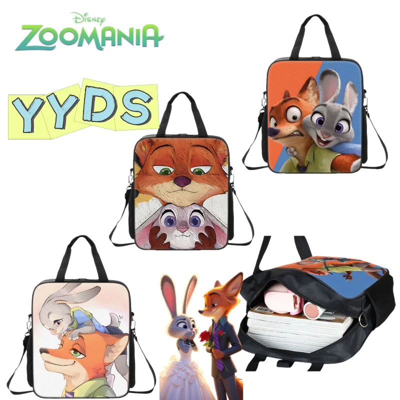 

New Disney Zootopia Judy Nick cute creative daily versatile high-appearance student tote bag large-capacity exquisite school bag