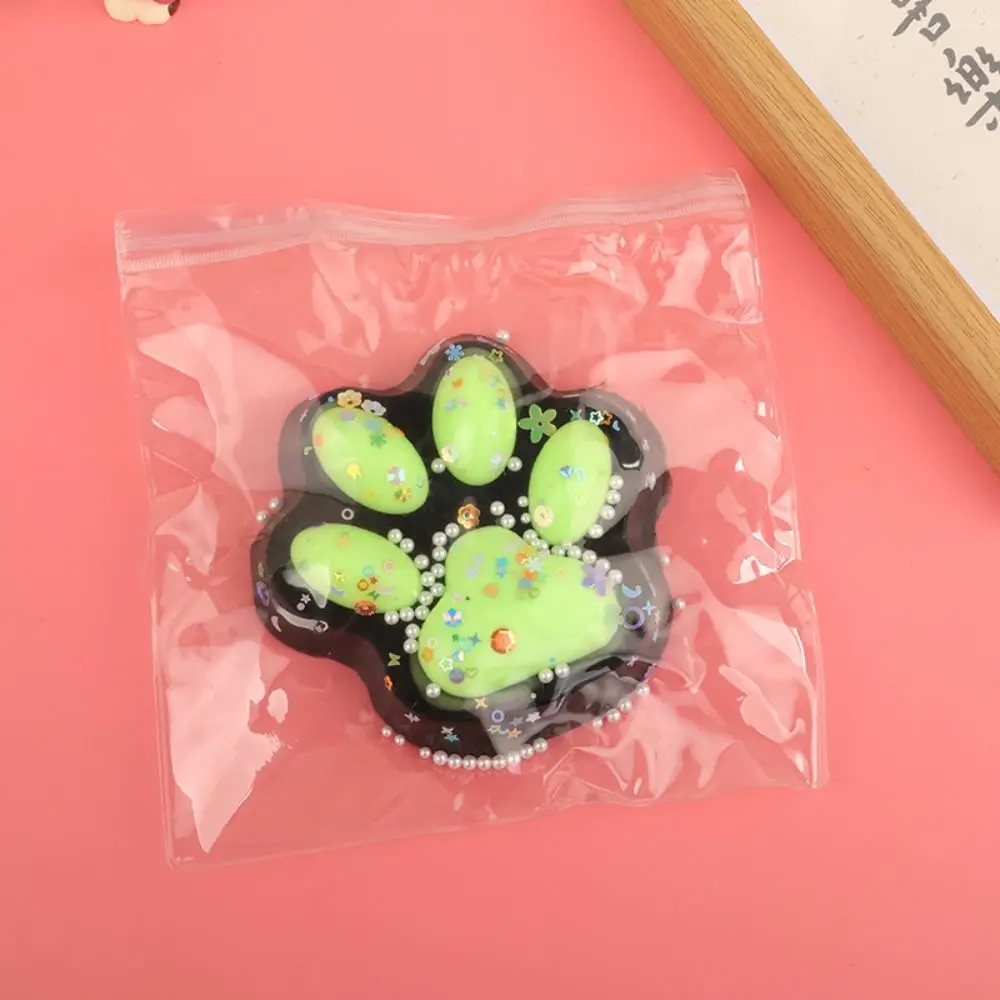 Sensory ของเล่นขนาดใหญ่ Cat Paw Squeeze ของเล่นนุ่มนวดการ์ตูน Fidget ของเล่น Handmade 3D Cat Paw Pinch ของเล่นเด็ก