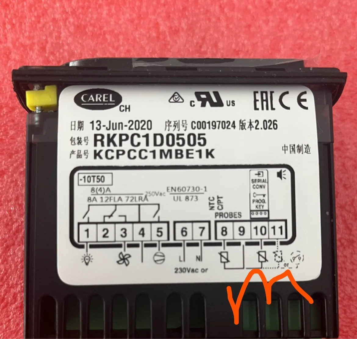 RKPC1D0505 Carle Thermostat Kcpcc1mbe1k