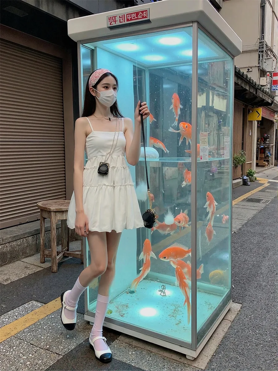 Abiti corti da donna con maniche increspate stile principessa Cottagecore Fairycore Y2K Preppy Boho Estetica letteraria bohémien