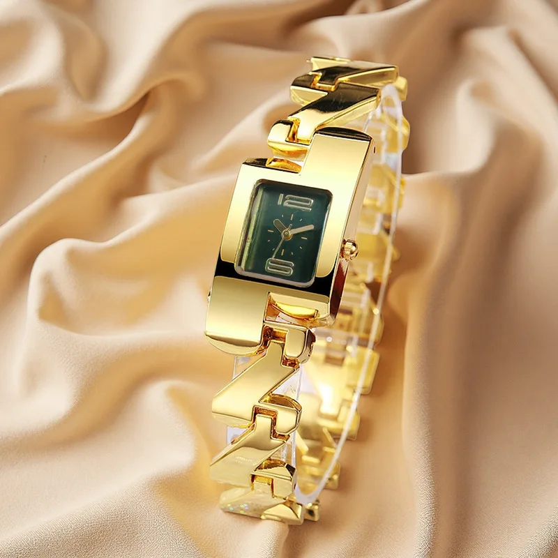 Women Square Quartz Watch Fashion Bracelet Light Luxury Female Watches Vintage Casual Ladies Wristwatch Daily Wear Girl Gifts