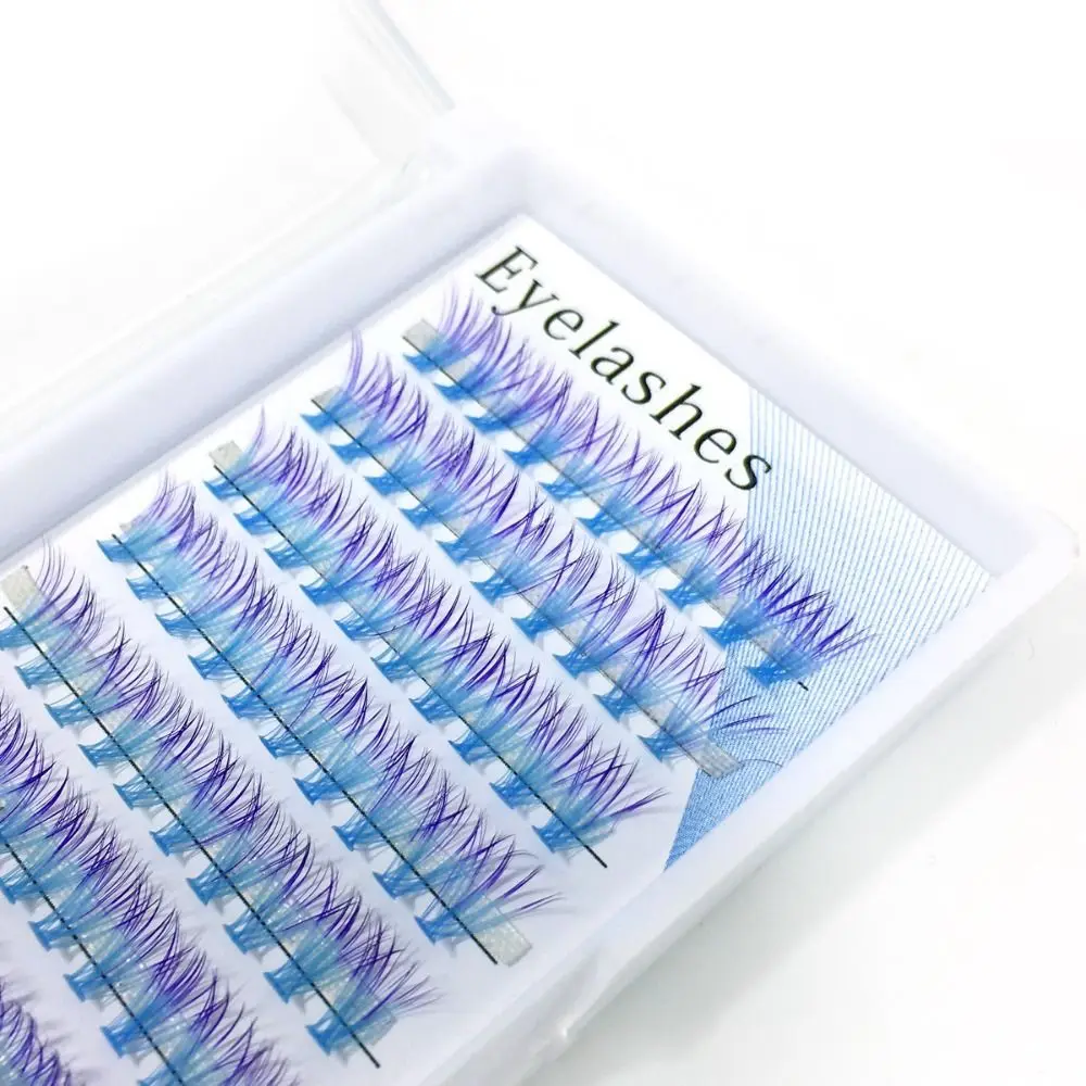 30D False Eyelashes Grafting Lightweight Colorful Professional Makeup EyeLashes Individual Cluster Lashes