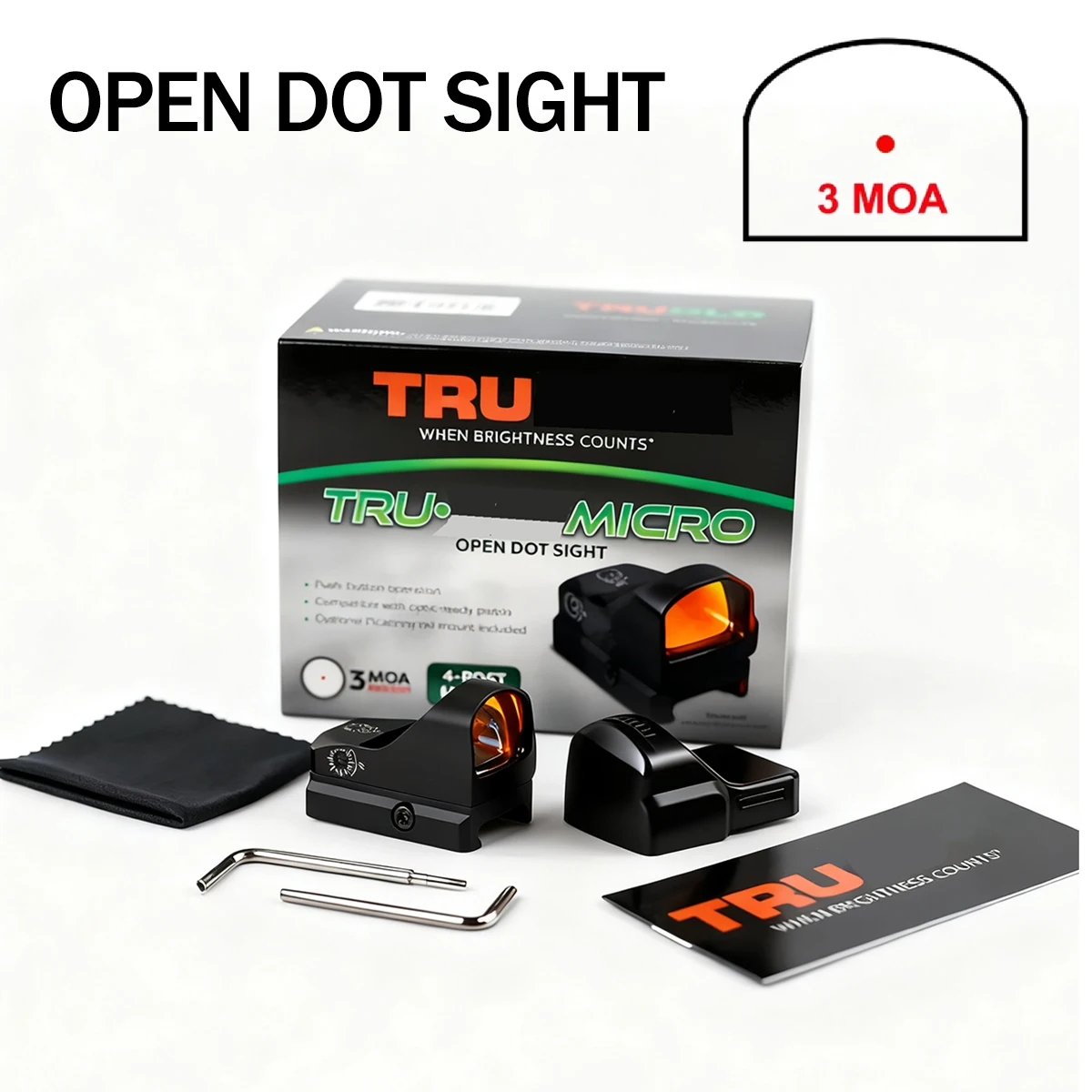 

Tactical TR**LO T*uT*c Red Dot Sight Optics Hunting Collimator Reflex Red Dot Sight for Airsoft / Hunting Rifle