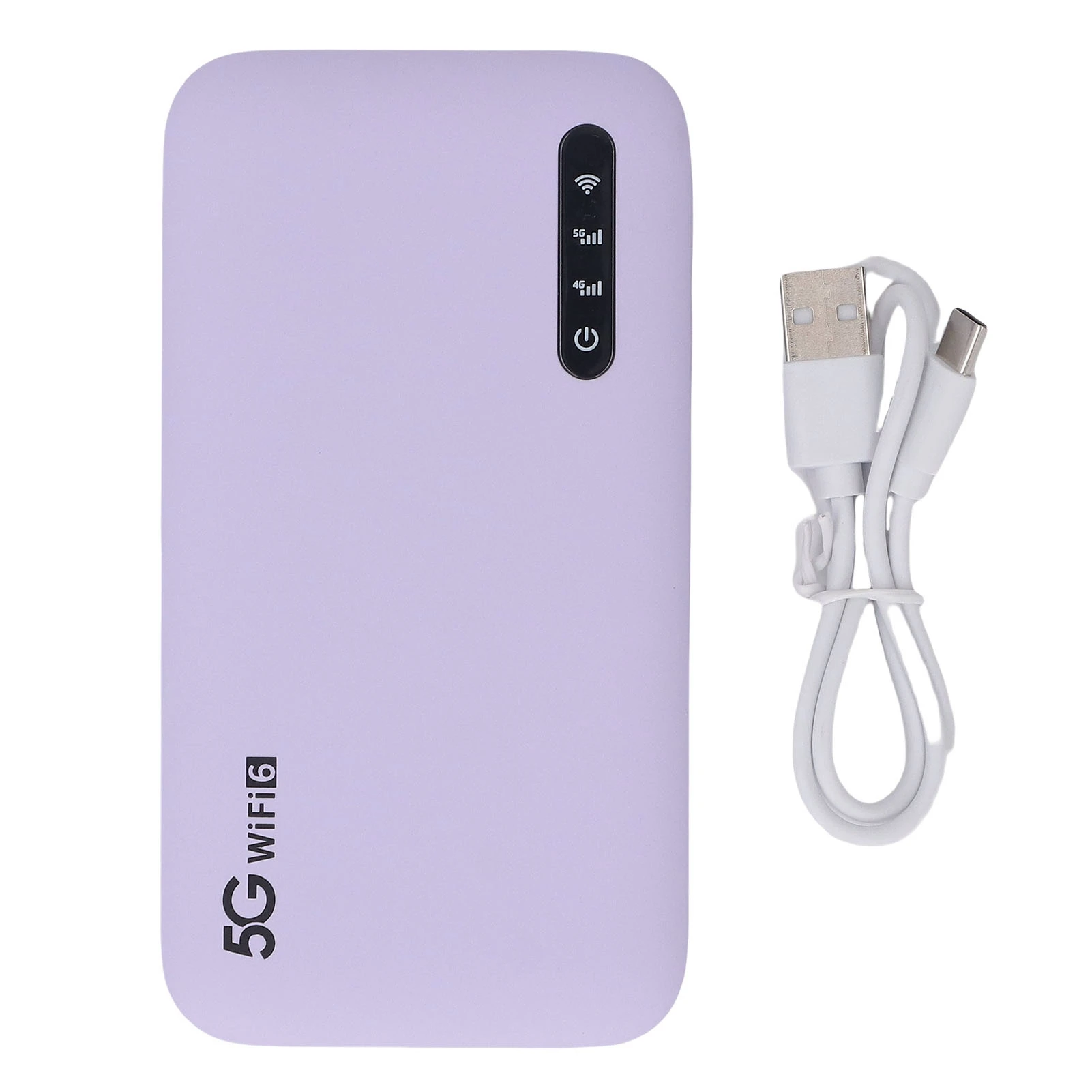

5G Mobile Hotspot WiFi6 Travel High Speed WiFi Hotspot Router with Nano SIM Card Slot Support 16 Devices 6100mAh Battery