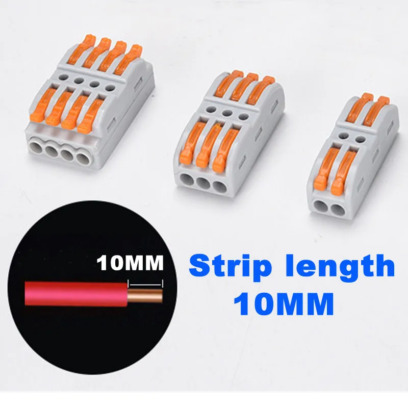 Quick-connect terminal wire quick-connect connector butt-splitter multi-function press-type connector multi-in and multi-out