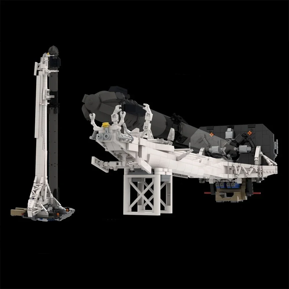 MOC SpaceX- Falcon 9 Transporter Erector (TE) 1:110 Scale Rocket Building Blocks Kit Space Launch Vehicle Brick Toy Kids Gift