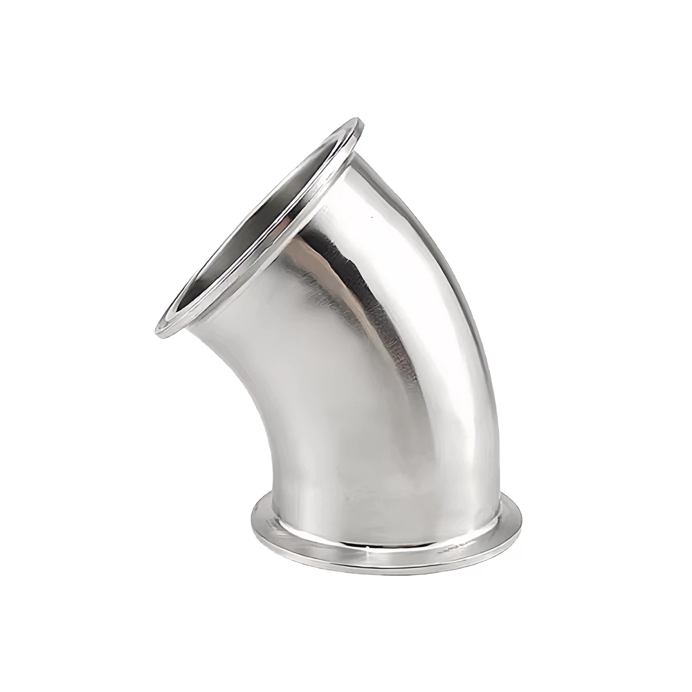 

Санитарный фитинг-угольник из нержавеющей стали 316, 2 дюйма, Tri-Clamp, OD 64 мм, 45 градусов