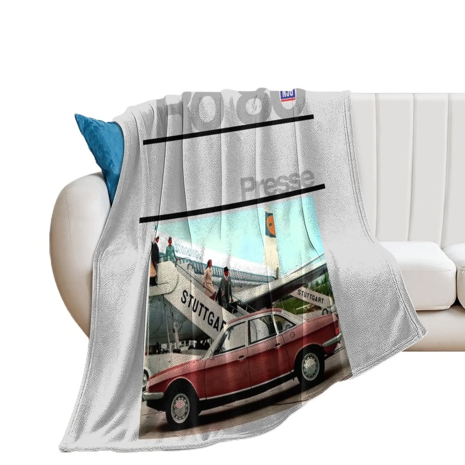 NSU Ro80 - BROCHURE Throw Blanket Beautifuls Thin Sofas Decorative Sofas Blankets