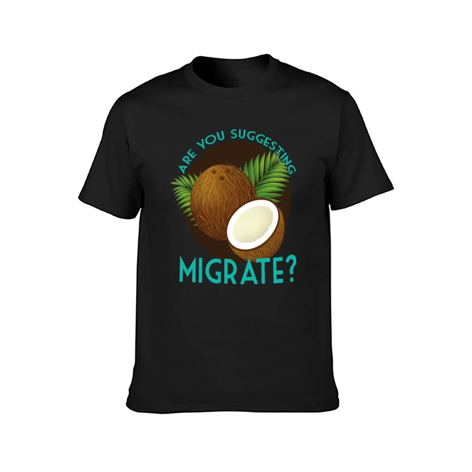 Are You Suggesting Coconuts Migrate? T-Shirt sweat graphics Men's cotton t-shirt