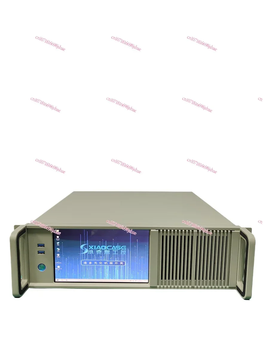 3U Industrial Control Chassis Aluminum Strip 8.9 Touch LCD Screen Integrated Equipment Instrument ATX Main