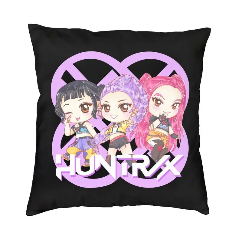 

Крутой Kpop Demon Hunters Huntrix квадратная наволочка для домашнего декора 3D двухсторонняя наволочка с принтом для дивана