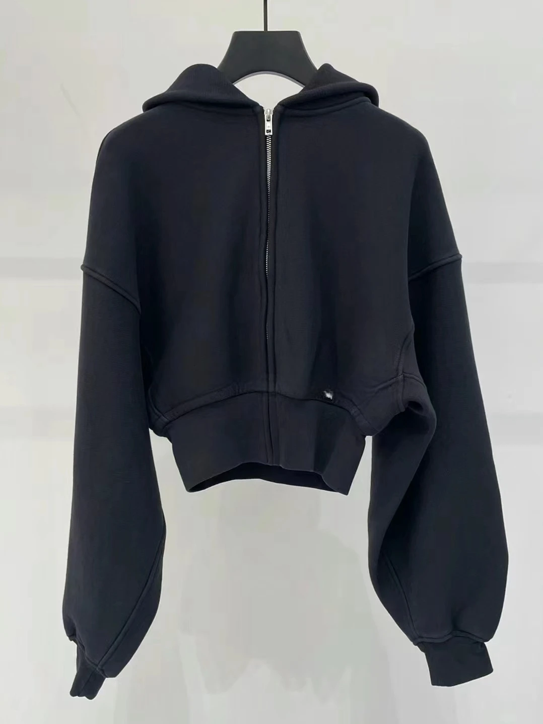 

Street Sle Hoodie Jaet Zipper Long Sve Waist Cinched ort Length Open Cardigan Sweatirt Gold Street Faion