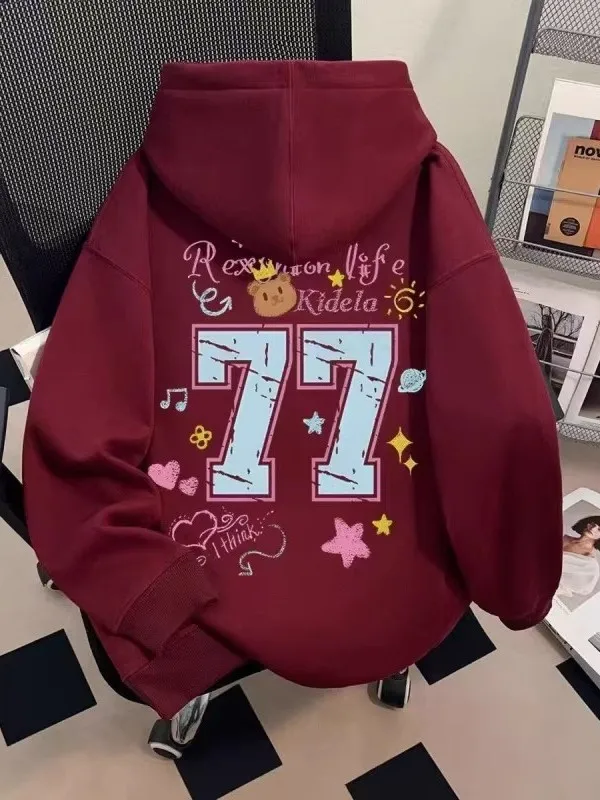 

Худи больших размеров (до 300 фунтов), из чистого хлопка, мужское и женское, с принтом, повседневная толстовка, новинка весны, комфортная, дышащая куртка