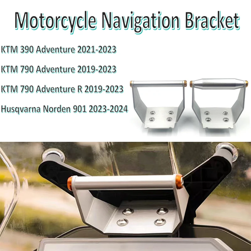 New Motorcycle Navigation Bracket FOR KTM 390 Adventure 21-23 790 Adventure & 790 Adventure R 19-23 Husqvarna Norden 901 23-24