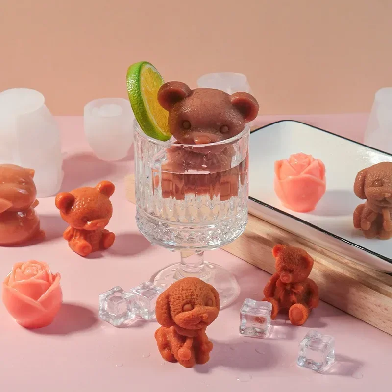 2026-3D Teddy Dog Head Silicone Candle Mold DIY Poodle Crafts Resin Soap Making Tool Handmade Plaster Decoration Kit