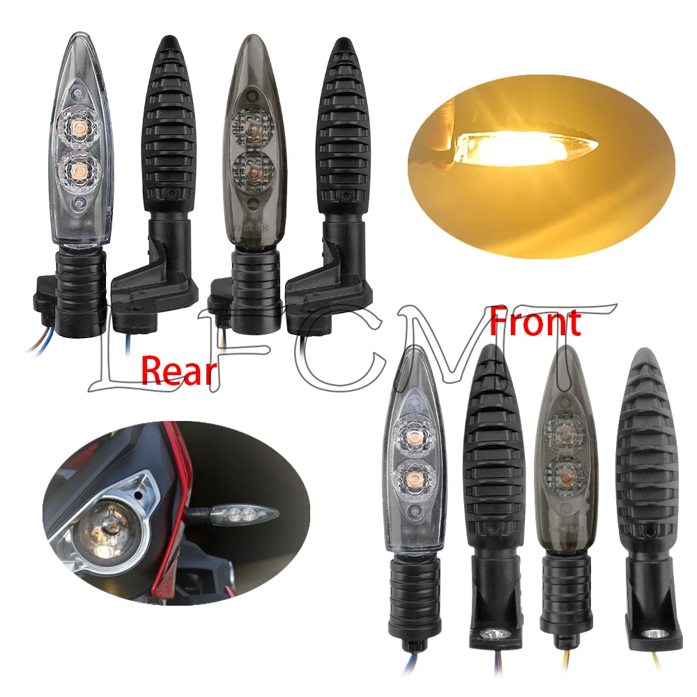 Motorcycle Front Rear LED Turn Signal Indicator Lights Fit for BMW C600 SPORT F650GS F700GS F800GS F800R F800S F800ST S1000XR 