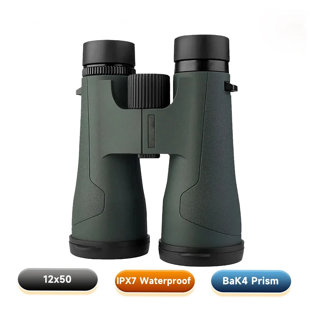SA203 12x50 HD Binoculars Nitrogen Sealed Wide Long Eye Relief Twist-up Eyecups PPS Wildlife Watching Sports Concert Camping