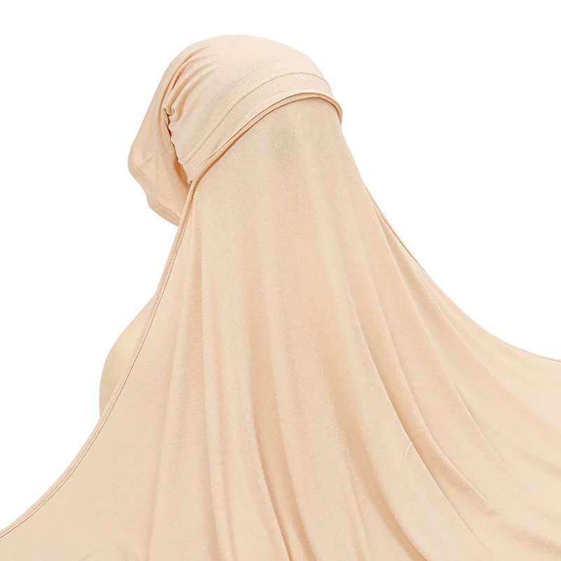 

Muslim Instant Hijab Women Bonnet with Mercerized Shawl Head Scarf Cap Headband Stretch Hijab Cover Headwrap Turbante