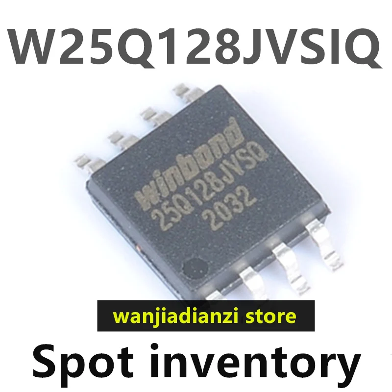 New Original Genuine W25Q128JVSIQ W25Q128JVSSIQ SOP8 W25Q128JVSQ  W25Q128FVSSIG FLASH SMT IC, FLASH memory chips W25Q128 SMD