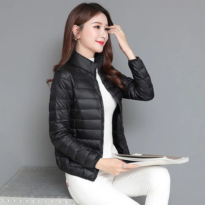 Xpqbb Hooded Down Cotton Jacket Women Autumn Winter Thin Light Liner Warm Short Parkas Woman Korean Windbreaker Quilted Outwear