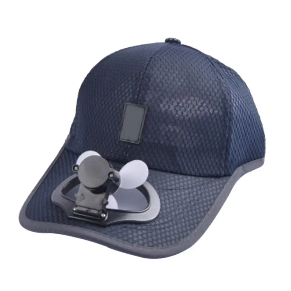 

Baseball Cap with USB Rechargeable Mini Cooling Fan Sunscreen Cotton Summer Mesh Sun Hat for Outdoor Sun Visor Trucker Hat