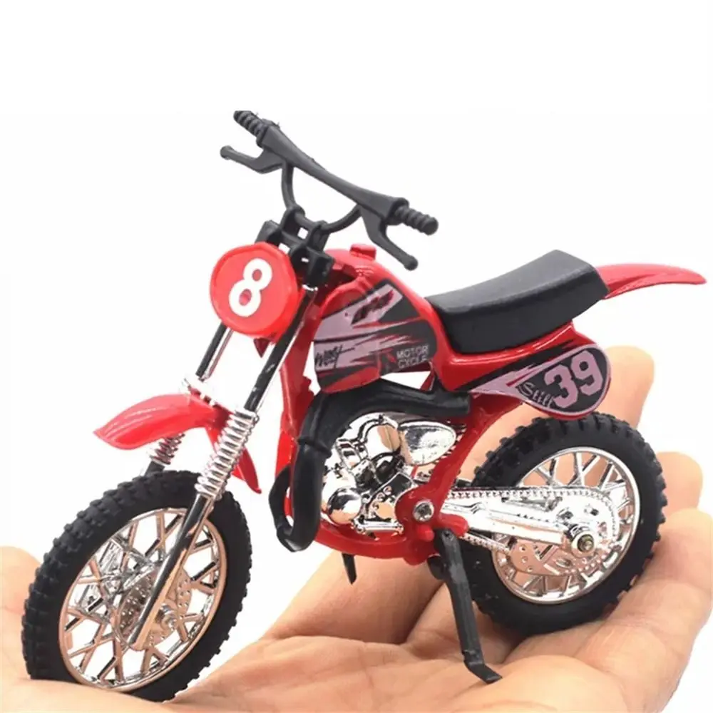 Simulated Motorcycle Model Off-road Vehicle Sliding Function Alloy Motocross Toy Collection Diecast Motorcycle Metal Toy