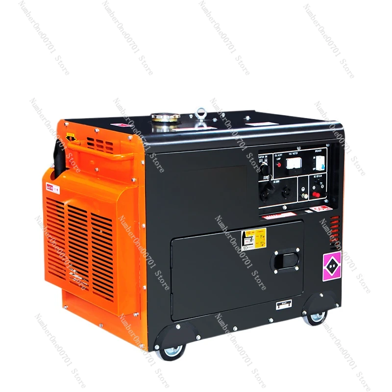 Fine standard diesel generator set silent small 8kw household mini 5kW 220v industrial 380v fully automatic