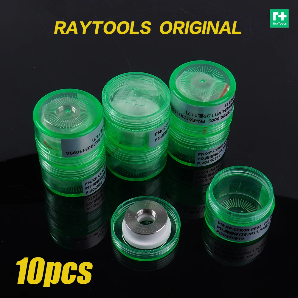 Raytools Laser Ceramic Body Nozzle Holder Ring D32 M14 D28 M11 D19.5 Ceramic Nozzle Holder For Fiber Cutting Head BMH109 BMH111
