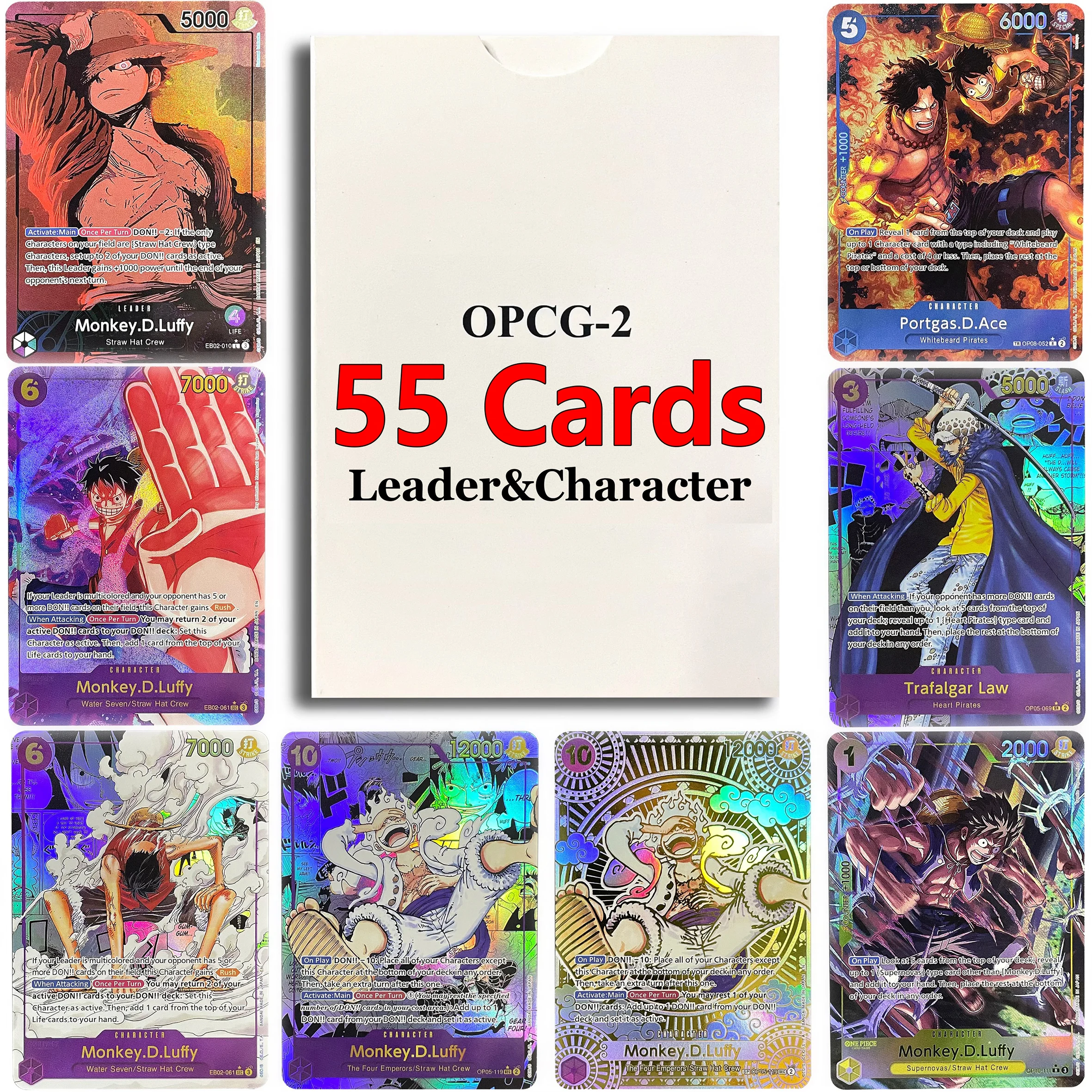

Whole Set ONE PIECE Leader&Character Cards Vinsmoke Reiju/Smoker/Kuzan Monkey-Luffy Parallel Manga Classic Card Collection