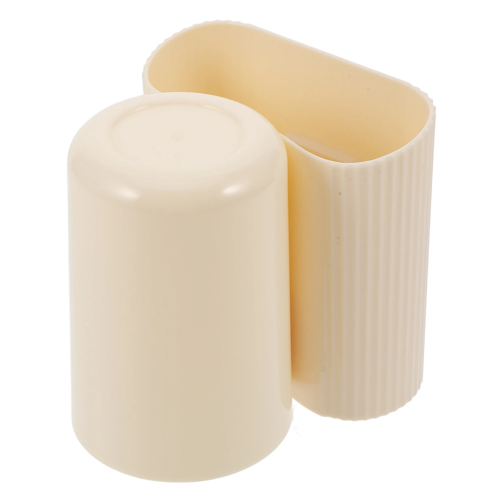 

Wall Mounted Toothbrush Holder 1Set Bathroom Accessories Razor Shaver Rack Toothpaste Dispenser Cup Space Saving Plastic