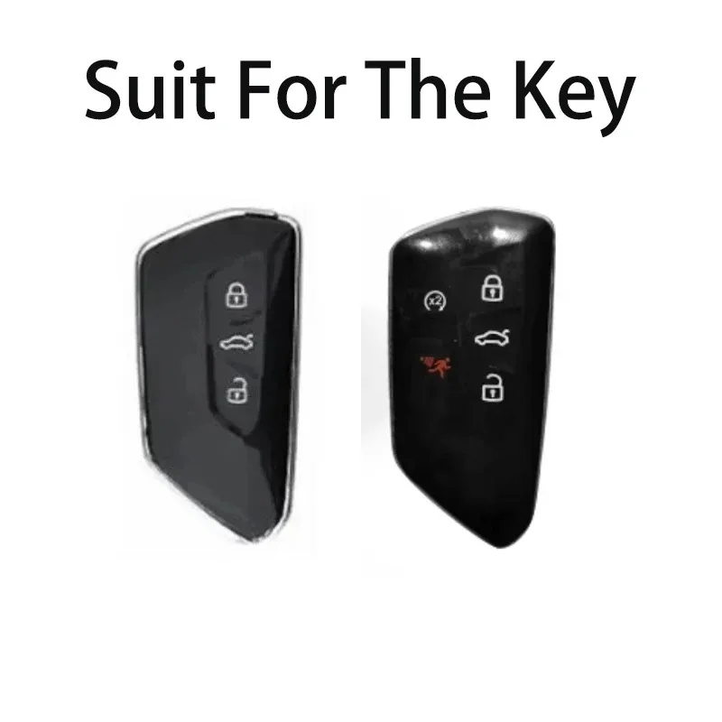 For VW Golf 8 Car Model Key Case for Volkswagen Mk8 GTI GTD R ID3 ID4 2020 2022 2023 4 5 Button Remote Key Cover Fob Keychain