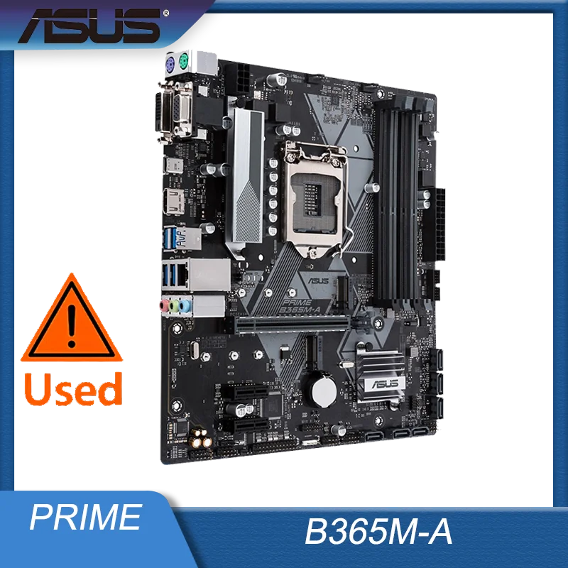 Asus PRIME B365M-A Original Desktop Intel B365 B365M DDR4 64G Motherboard LGA 1151 I7/I5/I3 USB3.0 SATA3