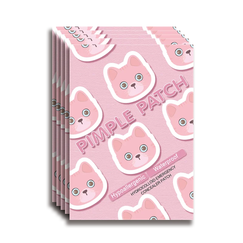 600 قطعة من رقعة حب الشباب الكرتونية، رقعة خافي عيوب الوجه اللطيفة على شكل قطة، آمنة وغير سامة، #5