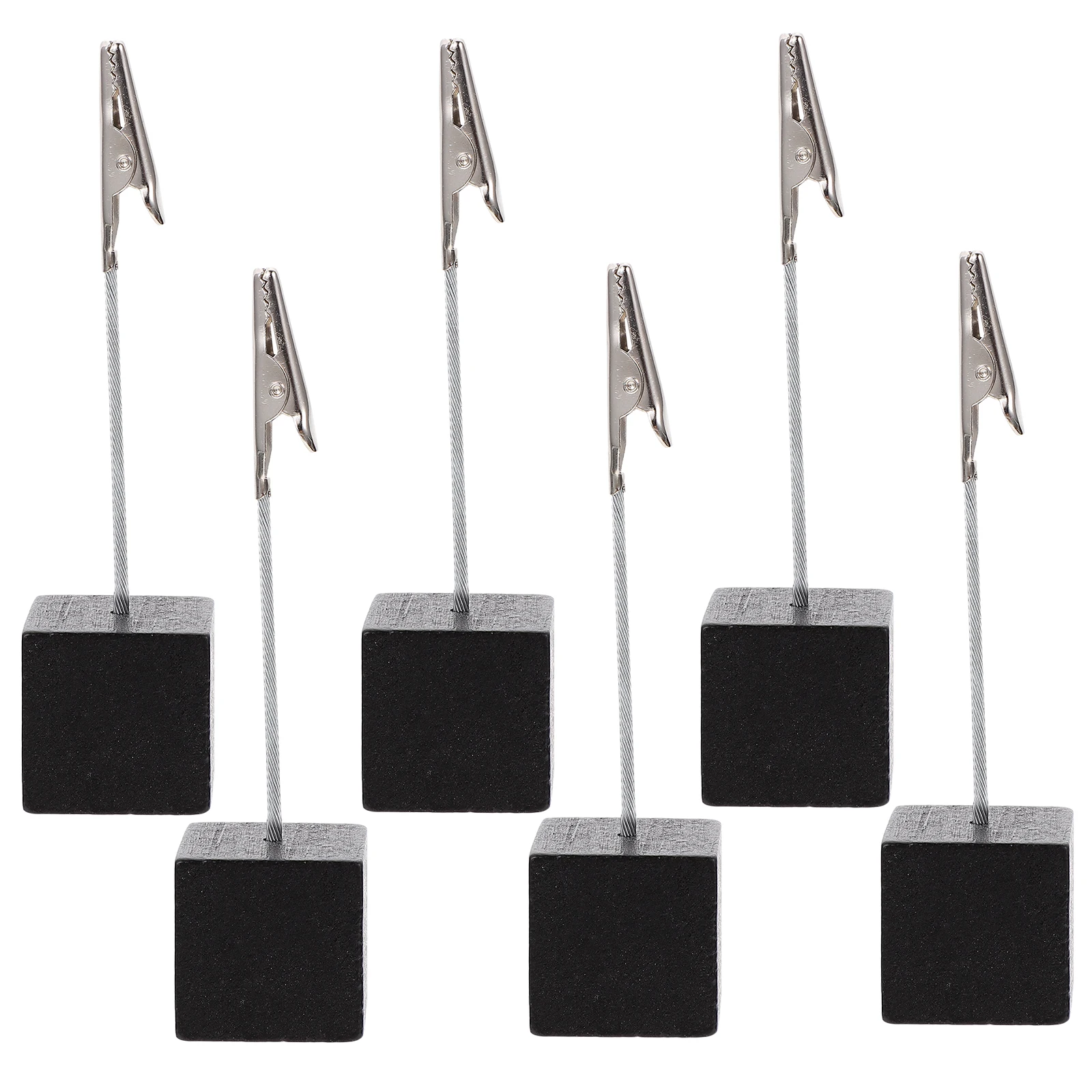 

6pcs Retro Crocodile Clips Desk Ornaments Cute Colored Memo Holders Note Clamps Photo Paper Card Storage Office Supplies