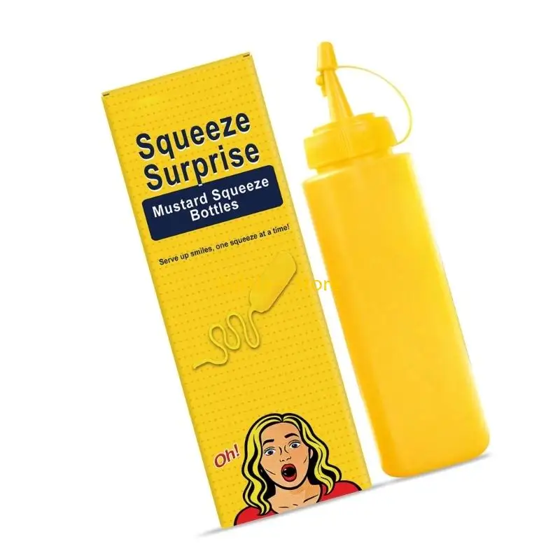 Y4QA Novelty Squeeze Prank Juice Container With Safe Plastic Material For Practical Jokes