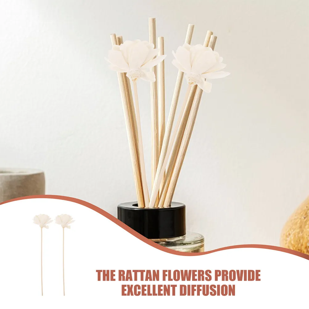 8Pcs Aroma Diffuser Preserved Flowers Natural Dried Flower Sticks Essential Oil Fragrance Diffuser Replacement Refills Home