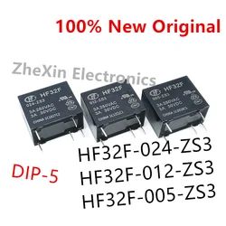 10PCS/Lot   HF32F-024-ZS3 、HF32F-012-ZS3 、HF32F-005-ZS3  New Original Power Relay   HF32F/012-ZS3 、HF32F/005-ZS3 、HF32F/024-ZS3