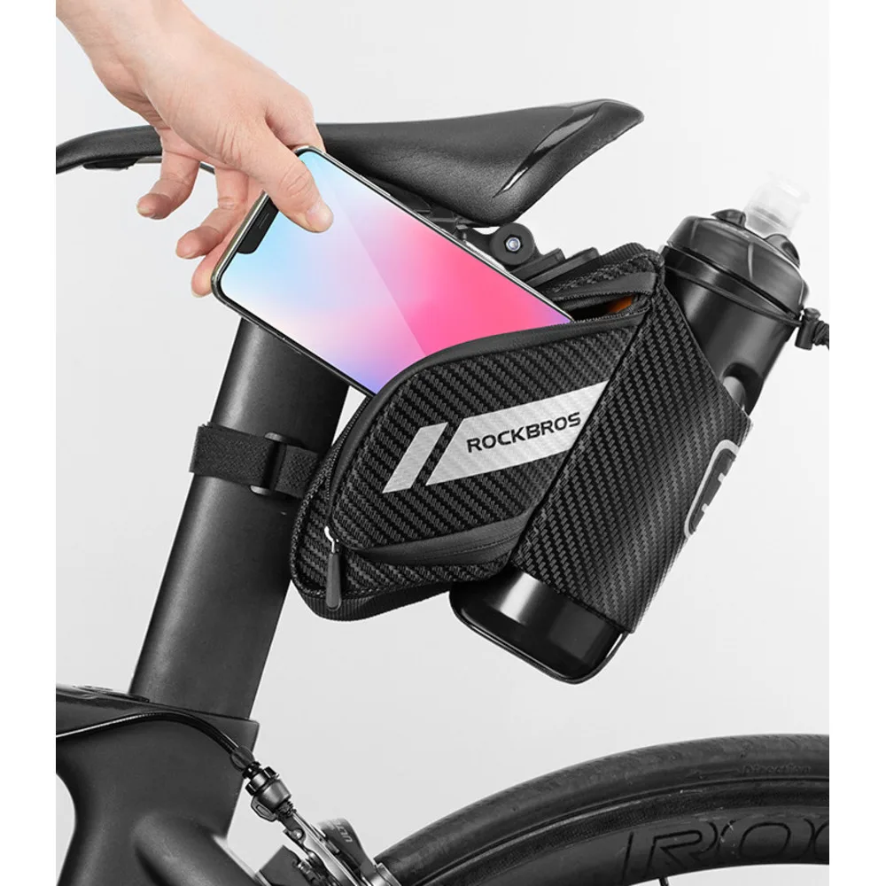 Bicycle tail mountain road water bottle, riding cushion, saddle bag, folding bike rear seat bag_voghion.com