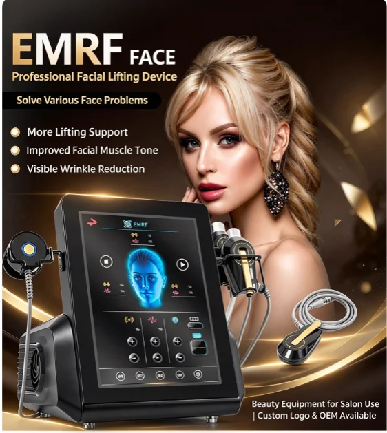 Professional EMS RF Facial Lifting Machine PE Muscle Treatment for Forehead & Cheek Anti-Aging Salon Equipment