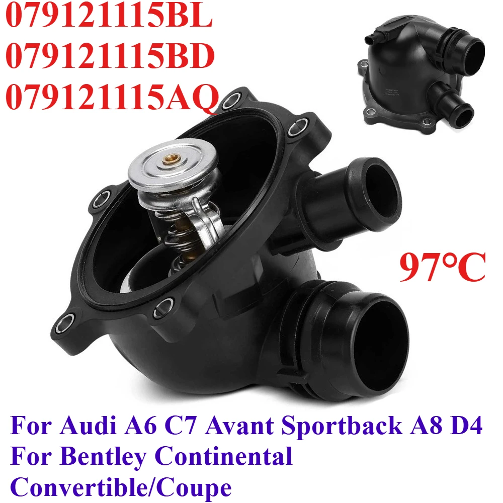 

079121115BL 079121115BD 079121115AQ For Audi A6 C7 Avant Sportback A8 D4 Bentley Continental Engine Coolant Thermostat Assembly