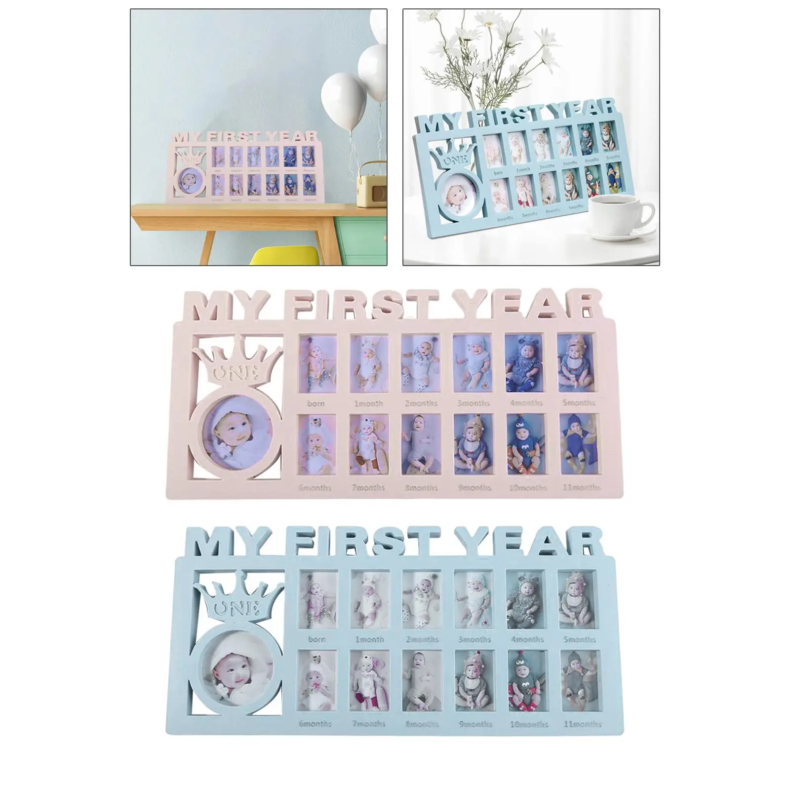 Year Photo Frame Photographs Albums Infant 12 Month Picture Frame