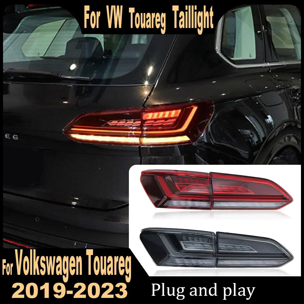 

Taillights For VW Touareg LED 2019 2020 2021 2022 2023 Tail Lamp Car Styling DRL Dynamic Turn Signal Reverse Auto Accessories