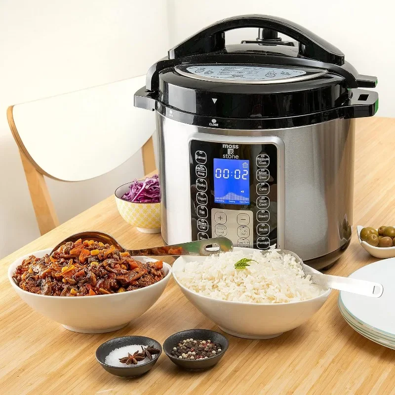 HAOYUNMA Electric Pressure Cooker with Large LCD Display, Multi-Use 6 Quart Electric Pot, 14 in 1 Slow Cooker