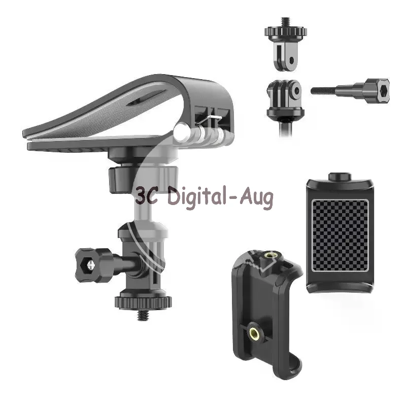 1PCS Easy Install Car Action Camera Mount Sun Visor POV Recording Cradle Stable Holder for Driving Vlog Outdoor Road Trip