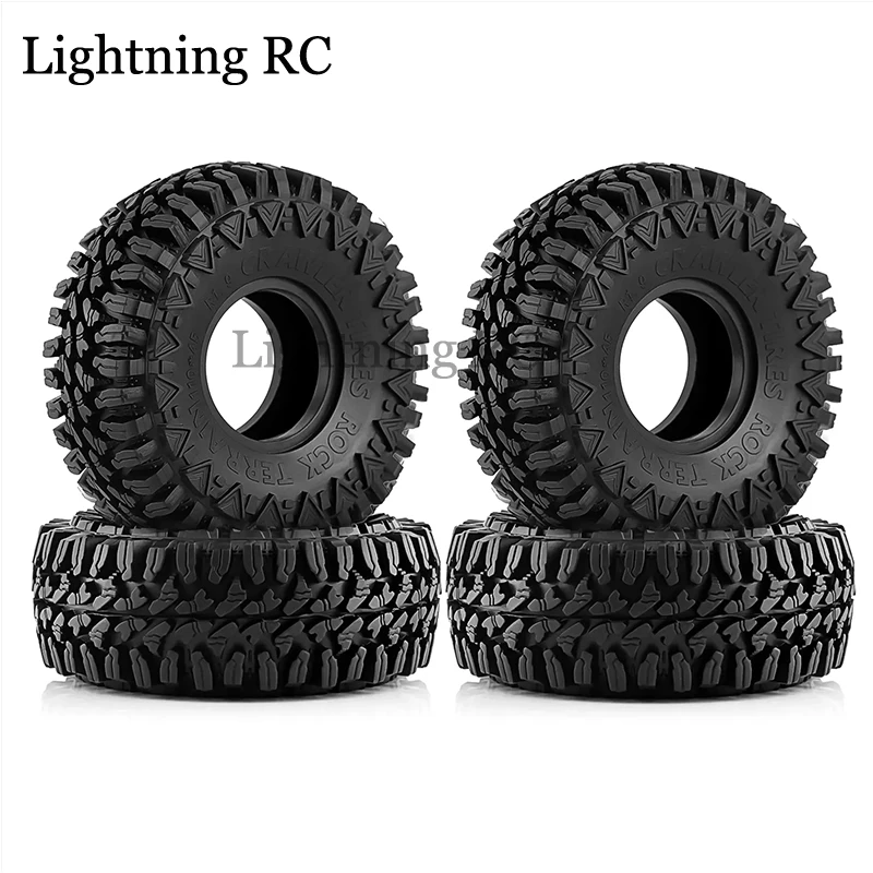 

4PCS 110MM 1.9" Rubber Tyre / Wheel Tires for 1:10 RC Rock Crawler Axial SCX10 90046 90047 AXI03007 Tamiya CC01 D90 D110 TF2