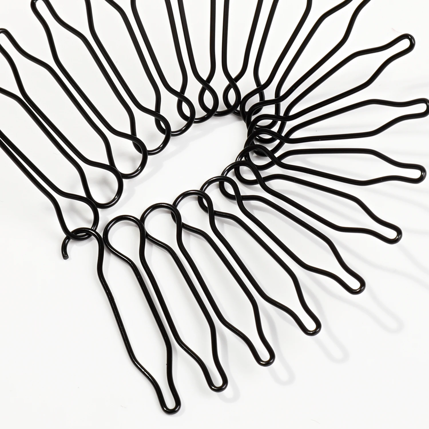 1/3/4Pcs U Shape Hair Styling Accessories Wavy Combs Invisible Broken Hair Hairpin for Women Mini Bangs Holders for Updo Styling image 3