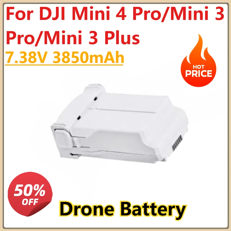 

New Intelligent Flight Battery For DJI Mini 4 Pro/Mini 3 Pro/Mini 3 Plus Capacity 3850mAh 45 Minutes Time Drone Battery