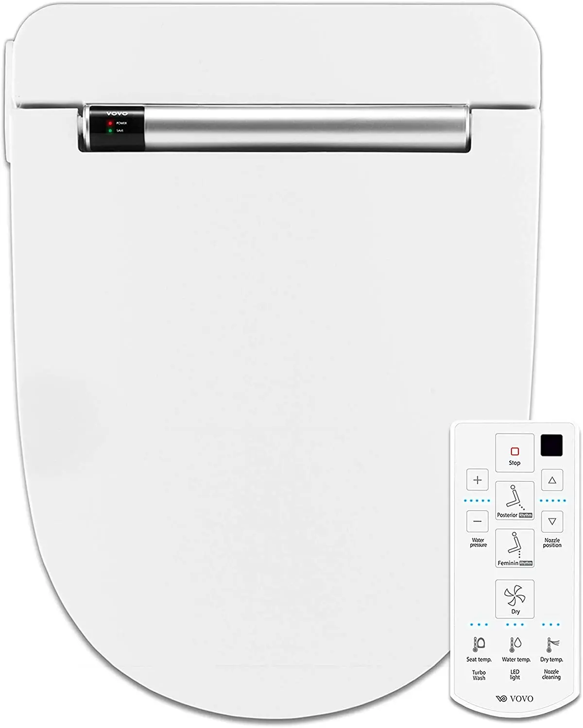 

Беспроводное сиденье для унитаза с дистанционным управлением, автоматической стерилизацией, подогревом воды и турбинной очисткой