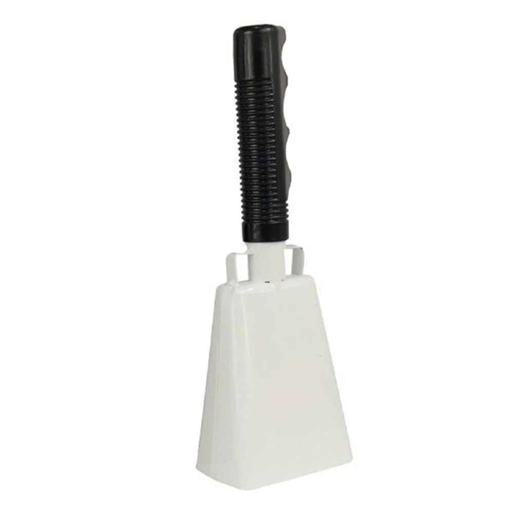 Steel Cowbell with Handle for Basketball, Tennis, Volleyball Games, Concerts, Weddings and Public Markets, Easy to Hold