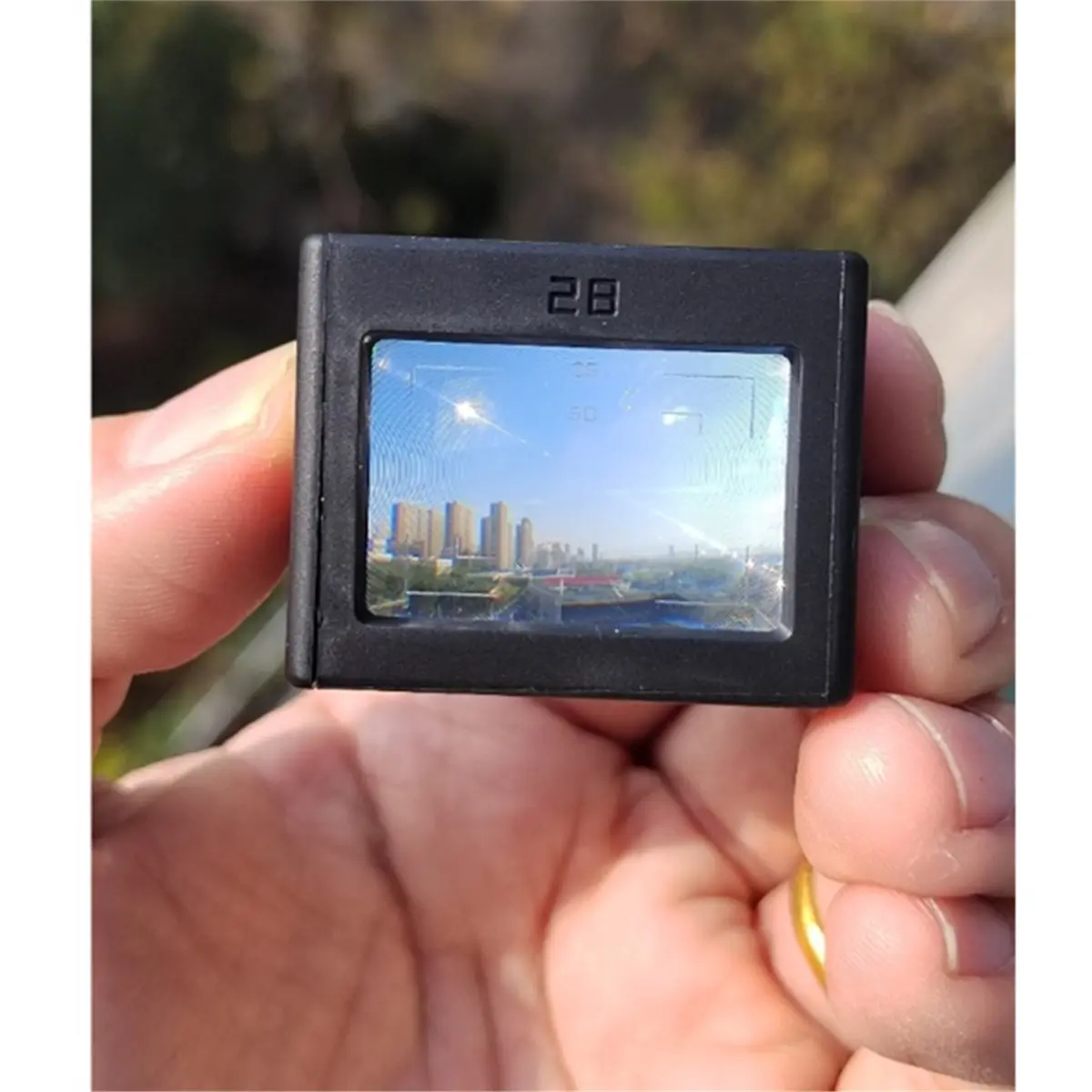 Optical Waist Flat Viewfinder 28mm 35/50 Frame Lines Adjustable Footrest Offset Pan Focus Mode Left-Right Mirrored
